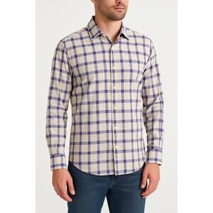 Robert Graham The Freshly Laundered Shirt Mens Sz M Purple Plaid Cotton Buttonup